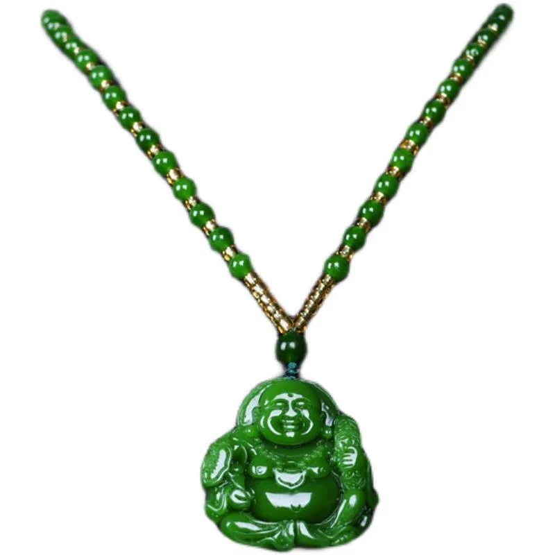 Chinese Green Jade Maitreya Bu - огляд і ціна Men Accessories Pendant