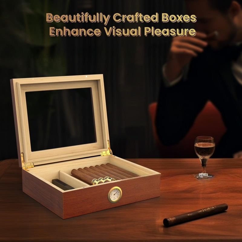 Cigar Humidor Box Cigar Case w - огляд і ціна Cigar Cutter Set