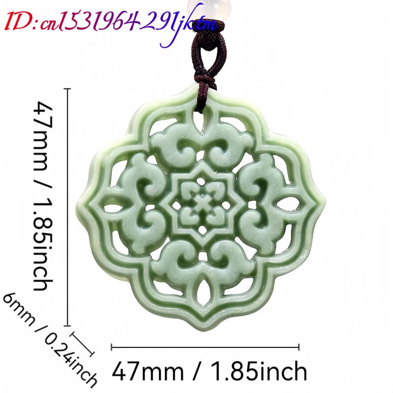 Natural Real Jade Flower Penda - огляд і ціна Men Accessories Pendant