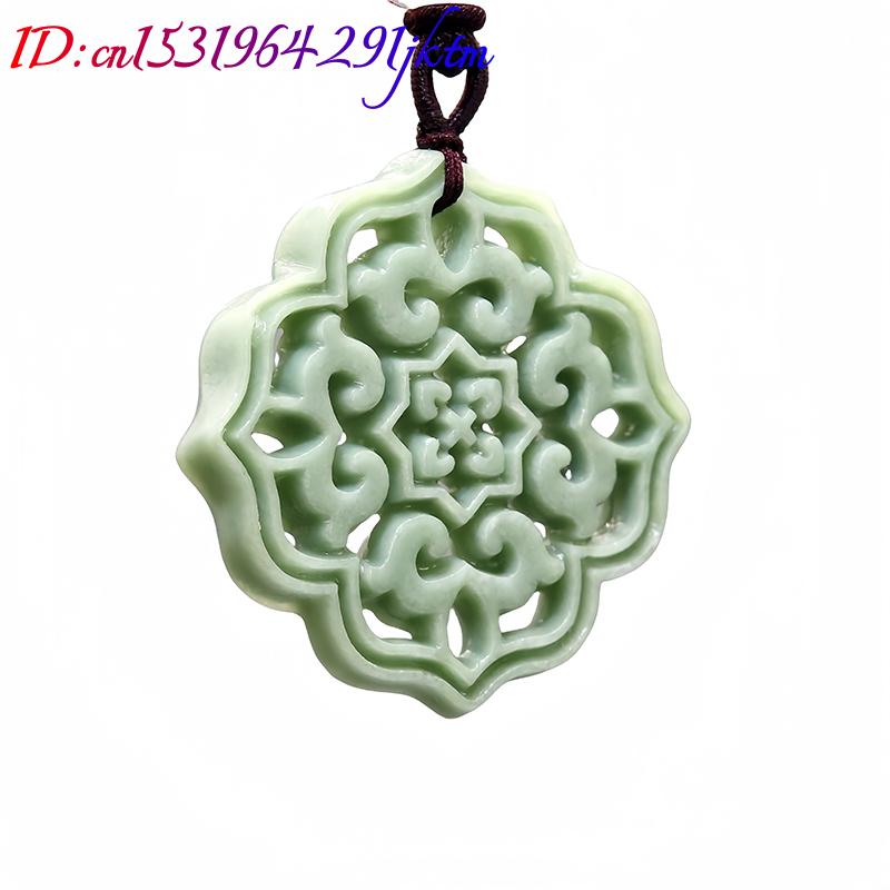 Natural Real Jade Flower Penda - огляд і ціна Men Accessories Pendant