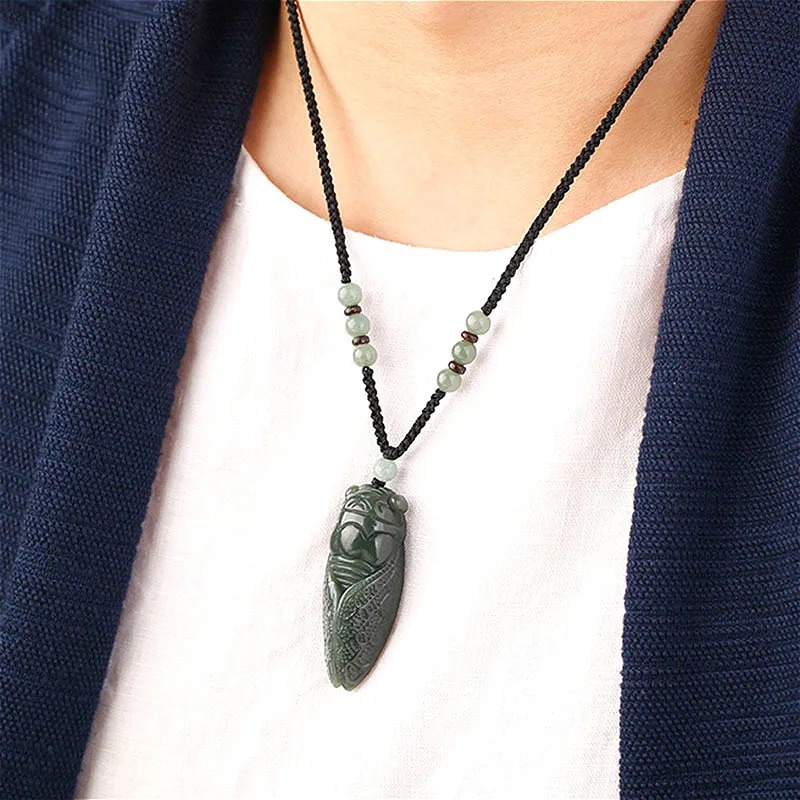 Natural Hetian Jade Cicada Pen - огляд і ціна Men Accessories Pendant