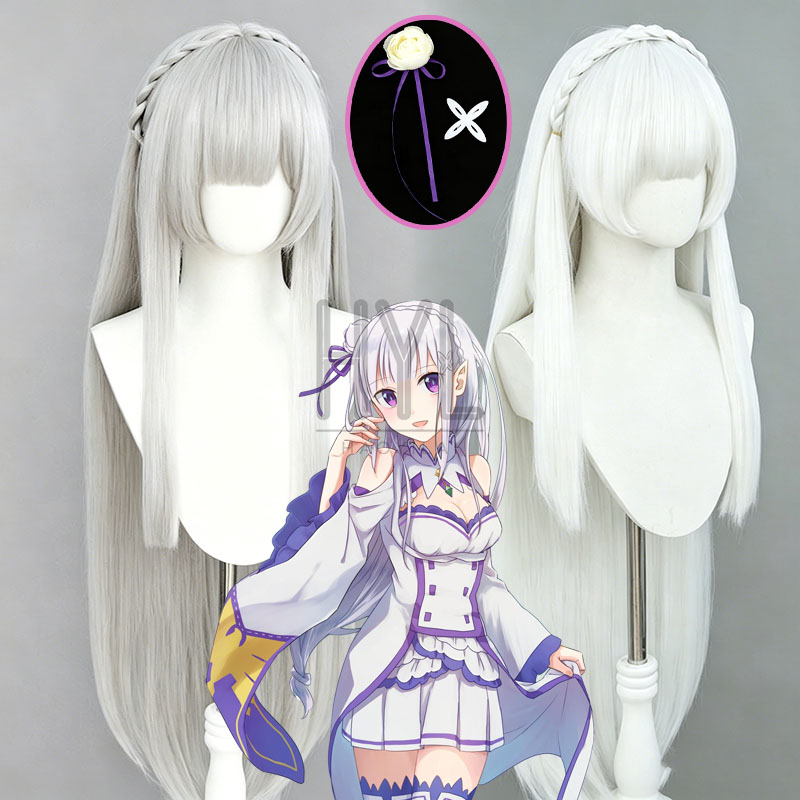 Anime Re:Zero Emilia Cosplay W - огляд і ціна Men Accessories Look