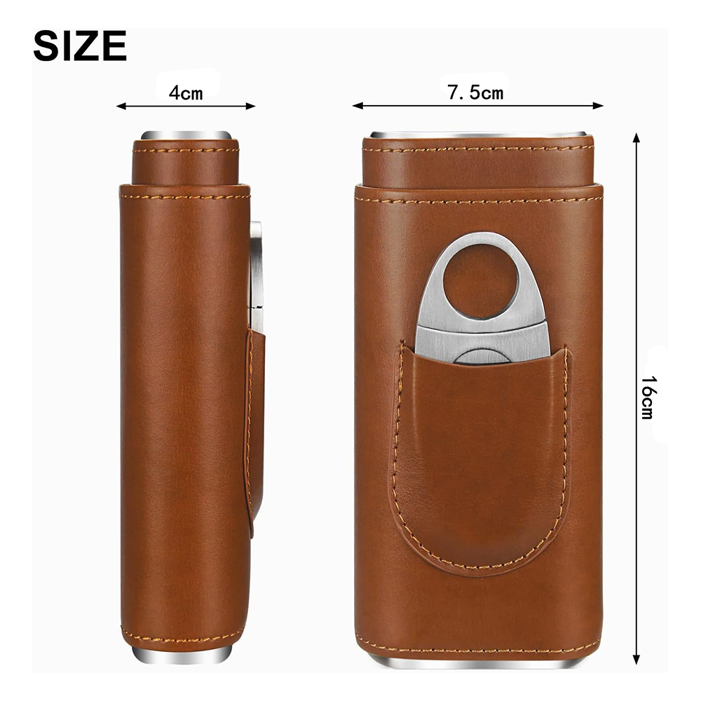 LMETJMA 3-Finger Leather Cigar - огляд і ціна Cigar Cutter Set