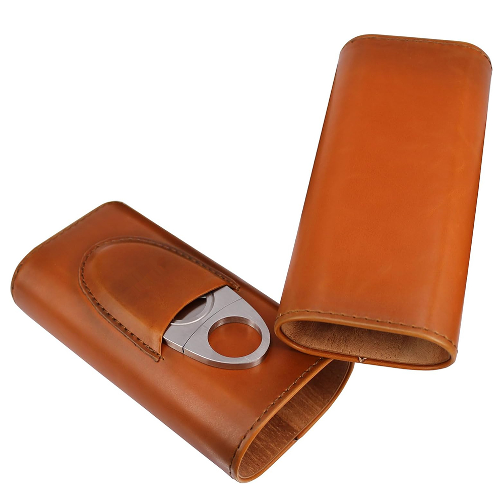 LMETJMA 3-Finger Leather Cigar - огляд і ціна Cigar Cutter Set