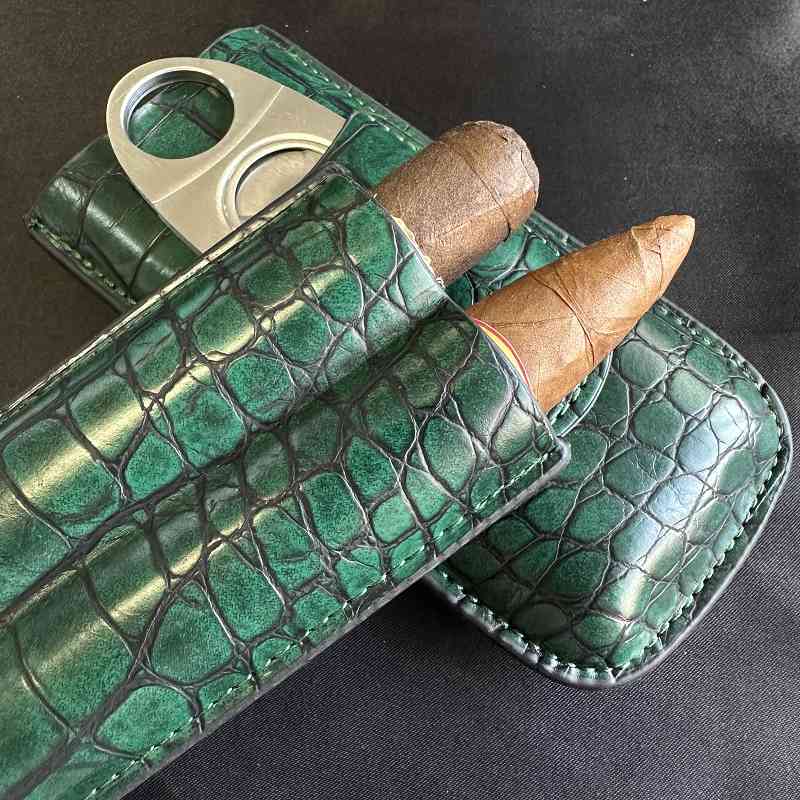 Cigar Tube 2 Slots Case with C - огляд і ціна Cigar Cutter Set