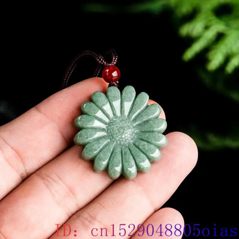 Green Jadeite Sunflower Pendan - огляд і ціна Men Accessories Pendant