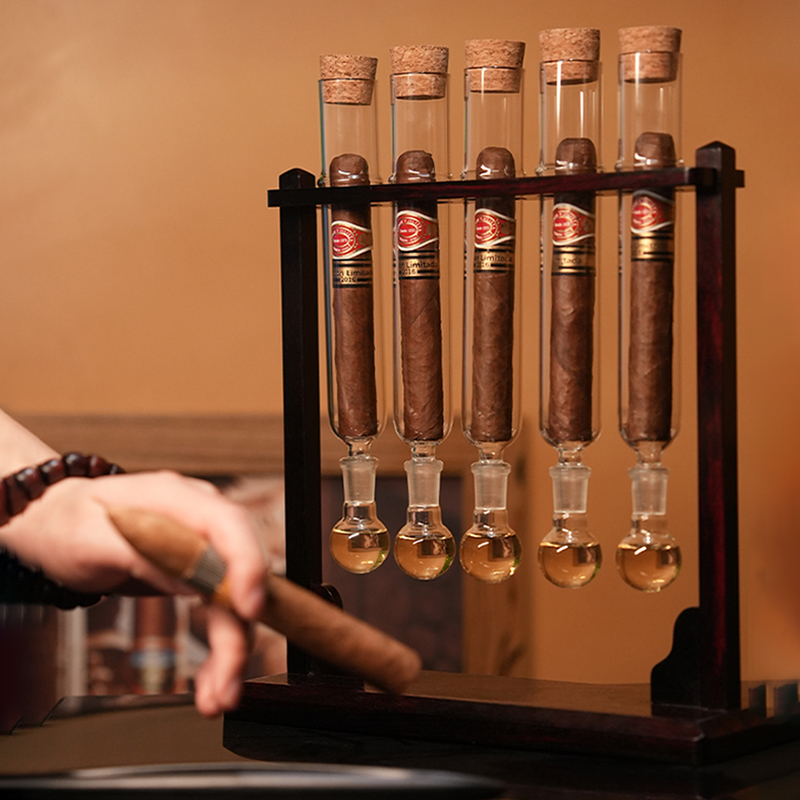 Glass Cigar Tubes Humidor Set  - огляд і ціна Cigar Cutter Set