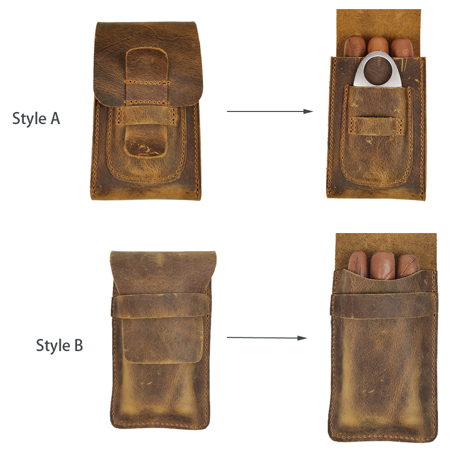 Leather Cigar Case Three-Finge - огляд і ціна Cigar Cutter Set