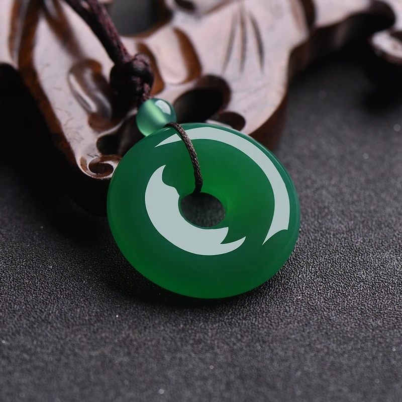 Natural Multicolor Jade Doughn - огляд і ціна Men Accessories Pendant