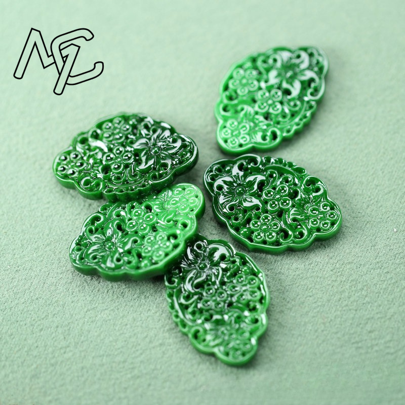 2pcs DIY Natural Dry Green Eme - огляд і ціна Men Accessories Pendant