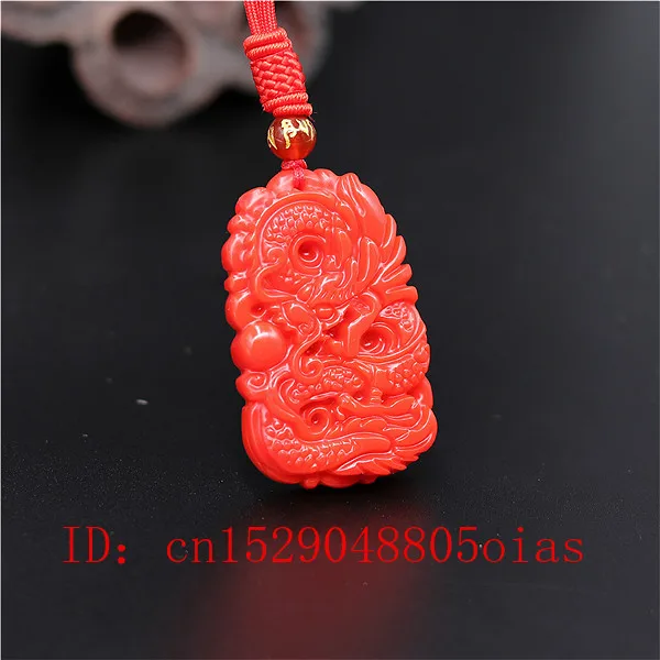 Natural Red Coral Jade Stone D - огляд і ціна Men Accessories Pendant