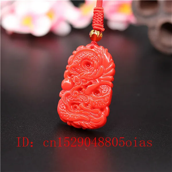 Natural Red Coral Jade Stone D - огляд і ціна Men Accessories Pendant