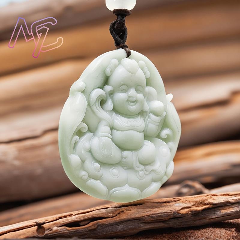Green Real Jade Nezha Pendant  - огляд і ціна Men Accessories Pendant