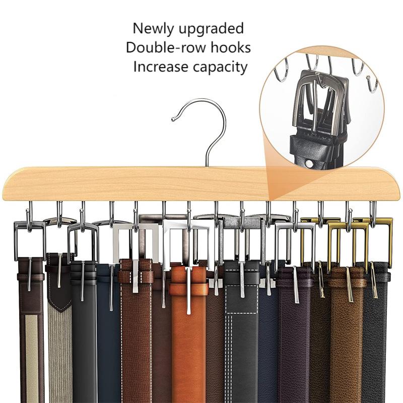 Wooden Belt Rack Women Storage - огляд і ціна Men'S Accessories Wardrobe