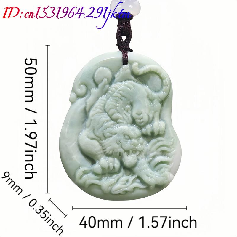 Green Natural Real Jade Tiger  - огляд і ціна Men Accessories Pendant