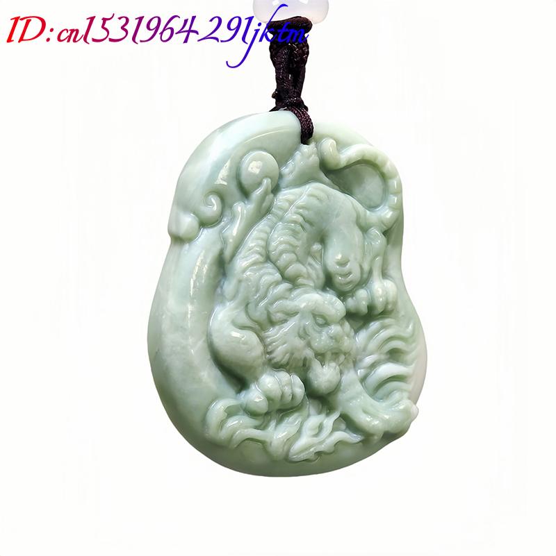 Green Natural Real Jade Tiger  - огляд і ціна Men Accessories Pendant